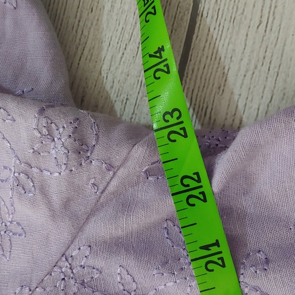 CHICO'S LINEN BLEND EMBROIDERED SHACKET - Picture 6 of 8